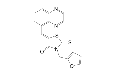 4-thiazolidinone, 3-(2-furanylmethyl)-5-(5-quinoxalinylmethylene)-2-thioxo-, (5Z)-