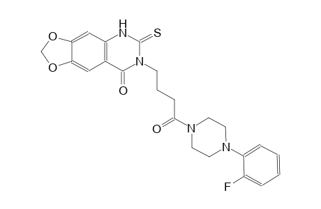 [1,3]dioxolo[4,5-g]quinazolin-8(5H)-one, 7-[4-[4-(2-fluorophenyl)-1-piperazinyl]-4-oxobutyl]-6,7-dihydro-6-thioxo-
