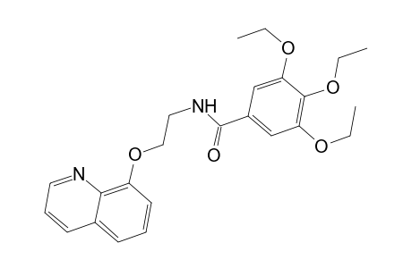 3,4,5-Triethoxy-N-[2-(8-quinolinyloxy)ethyl]benzamide