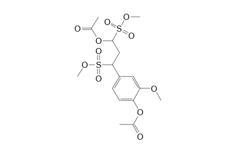 1,3-Propanedisulfonic acid, 1-(acetyloxy)-3-[4-(acetyloxy)-3-methoxyphenyl]-, dimethyl ester