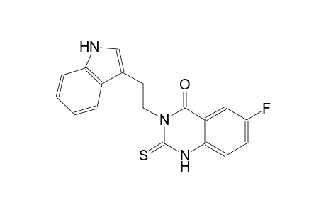 4(1H)-quinazolinone, 6-fluoro-2,3-dihydro-3-[2-(1H-indol-3-yl)ethyl]-2-thioxo-