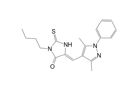 (5Z)-3-butyl-5-[(3,5-dimethyl-1-phenyl-1H-pyrazol-4-yl)methylene]-2-thioxo-4-imidazolidinone
