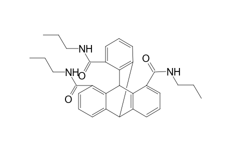 9,10[1',2']-Benzenoanthracene-1,8,16-tricarboxamide, 9,10-dihydro-N,N',N''-tripropyl-