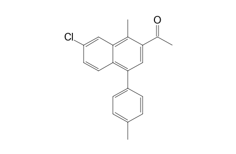 2-Acetyl-7-chloro-4-(4-methylphenyl)-1-methylnaphthalene
