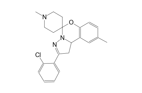 2-(2-chlorophenyl)-1',9-dimethyl-1,10b-dihydrospiro[benzo[e]pyrazolo[1,5-c][1,3]oxazine-5,4'-piperidine]