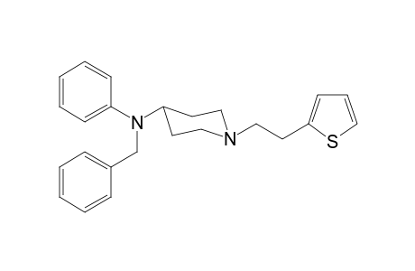 N-Benzyl-N-phenyl-1-[2-(thiophen-2-yl)ethyl]piperidin-4-amine