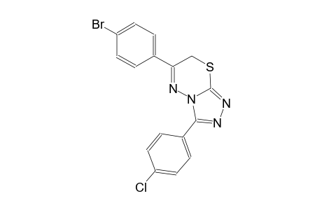 6-(4-bromophenyl)-3-(4-chlorophenyl)-7H-[1,2,4]triazolo[3,4-b][1,3,4]thiadiazine