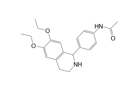 acetamide, N-[4-(6,7-diethoxy-1,2,3,4-tetrahydro-1-isoquinolinyl)phenyl]-