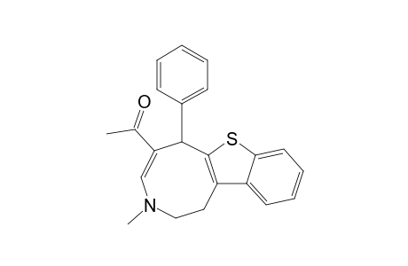 1-(3-Methyl-6-phenyl-1,2,3,6-tetrahydro[1]benzothieno[3,2-d]azocine-5-yl)ethanone
