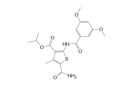 isopropyl 5-(aminocarbonyl)-2-[(3,5-dimethoxybenzoyl)amino]-4-methyl-3-thiophenecarboxylate