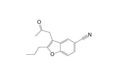 3-(2-oxopropyl)-2-propyl-1-benzofuran-5-carbonitrile