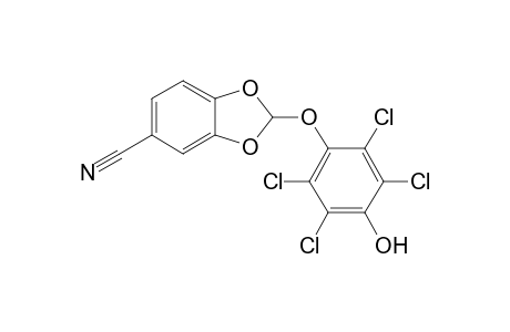 2-(2,3,5,6-tetrachloro-4-hydroxy-phenoxy)-1,3-benzodioxole-5-carbonitrile