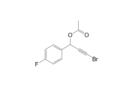 3-Bromo-1-(4-fluorophenyl)prop-2-ynyl acetate