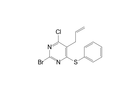 5-Allyl-2-bomo-4-chloro-6-(phenylsulfanyl)pyrimidine