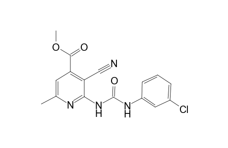 2-[3-(3-chloro-phenyl)-ureido]-3-cyano-6-methyl-isonicotinic acid methyl ester