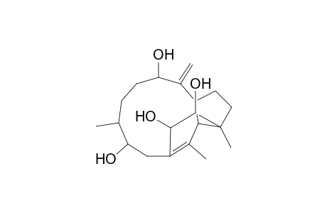 1,11-Ethanocyclopentacycloundecene-5,9,13,14-tetrol, 1,2,3,3a,4,5,6,7,8,9,10,12a-dodecahydro-1,8,12-trimethyl-4-methylene-