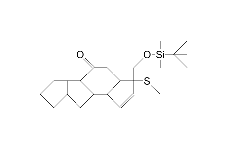 5-Methylthio-5-(T-butyl-dimethyl-silyloxymethyl)-tetracyclo(7.6.0.0/2,6/.0/10,14/)pentadec-3-en-8-one