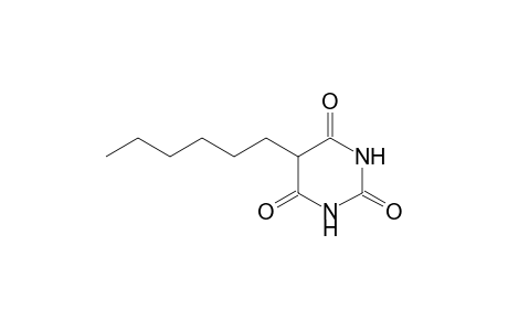 2,4,6(1H,3H,5H)-Pyrimidinetrione, 5-hexyl-