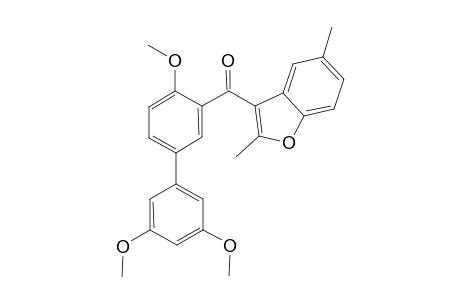 (2,5-Dimethyl-1-benzofuran-3-yl)(3',4,5'-trimethoxy-1,1'-biphenyl-3-yl)methanone