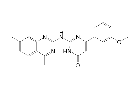 4(3H)-pyrimidinone, 2-[(4,7-dimethyl-2-quinazolinyl)amino]-6-(3-methoxyphenyl)-