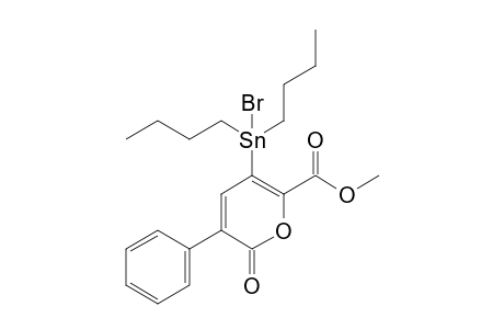 3-(Bromodibutylstannyl)-6-oxo-5-phenyl-6H-pyran-2-carboxylic acid methyl ester