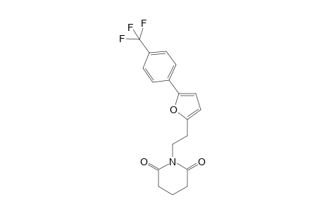 1-[2-[5-[4-(trifluoromethyl)phenyl]-2-furanyl]ethyl]piperidine-2,6-dione