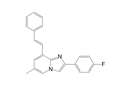 2-(p-Fluorophenyl)-8-[2'-phenylethenyl]-6-methyl-imidazo[1,2-a]pyridine