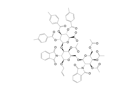 ALLYL-(3,4,6,TRI-O-ACETYL-2-DEOXY-2-PHTHALIMIDO-BETA-D-GALACTO-PYRANOSYL)-[(2,3,4-TRI-O-PARA-TOLUOYL-BETA-D-GLUCOPYRANOSYL-URONIC-ACID)]-4-O-ACET