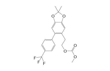 2-(2,2-dimethyl-6-(4-(trifluoromethyl)phenyl)benzo[d][1,3]dioxol-5-yl)ethyl methyl carbonate