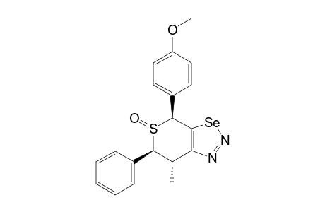 7-METHYL-4-(4-METHOXYPHENYL)-6-PHENYL-6,7-DIHYDRO-4H-5-THIA-3-SELENA-1,2-DIAZAINDENE-5-OXIDE