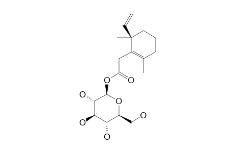 SUSPENSOSIDE_A;(6-R)-BETA-D-GLUCOPYRANOSYL-2-(2,6-DIMETHYL-6-VINYLCYCLOHEX-1-ENYL)-ACETATE