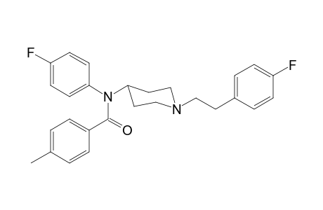N-(4-Fluorophenyl)-N-(1-[2-(4-fluorophenyl)ethyl]piperidin-4-yl)-4-methylbenzamide