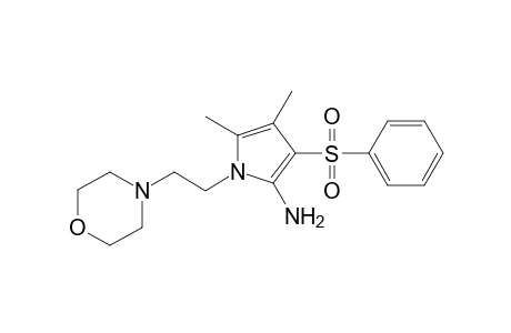 1H-Pyrrol-2-amine, 4,5-dimethyl-1-[2-(4-morpholinyl)ethyl]-3-(phenylsulfonyl)-