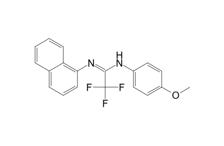 2,2,2-trifluoro-N-(4-methoxyphenyl)-N'-(1-naphthalenyl)ethanimidamide