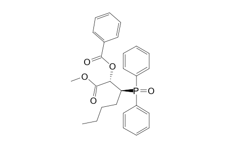 Methyl (2R*,3S*)-2-Benzoyloxy-3-diphenylphosphinoylheptanoate