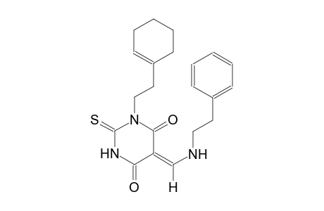 (5Z)-1-[2-(1-cyclohexen-1-yl)ethyl]-5-{[(2-phenylethyl)amino]methylene}-2-thioxodihydro-4,6(1H,5H)-pyrimidinedione