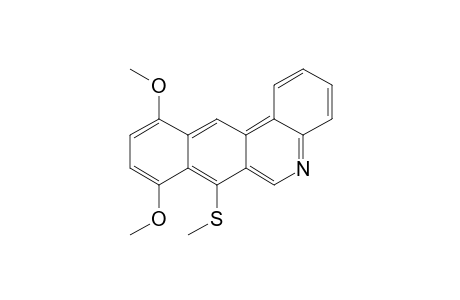 8,11-Dimethoxy-7-(methylthio)benzo[j]phenanthridine