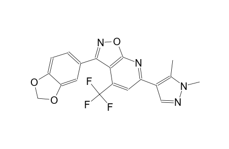 isoxazolo[5,4-b]pyridine, 3-(1,3-benzodioxol-5-yl)-6-(1,5-dimethyl-1H-pyrazol-4-yl)-4-(trifluoromethyl)-