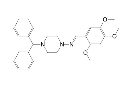 N-(4-benzhydryl-1-piperazinyl)-N-[(E)-(2,4,5-trimethoxyphenyl)methylidene]amine
