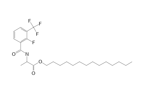 D-Alanine, N-(2-fluoro-3-trifluoromethylbenzoyl)-, tetradecyl ester