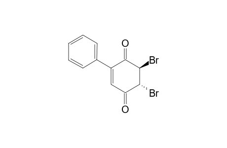 rel-(5R,6R)-5,6-Dibromo-2-phenylcyclohex-2-ene-1,4-dione