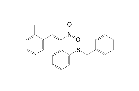 (E)-1-[2-(Benzylsulfanyl)phenyl]-1-nitro-2-(o-tolyl)ethene