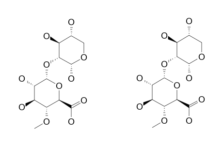 2-O-(4-O-METHYL-ALPHA-D-GLUCOPYRANOSYLURONIC-ACID)-ALPHA-D-XYLOPYRANOSIDE;AOS-1-ALPHA