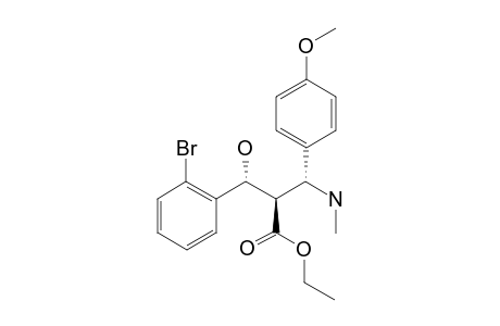 Ethyl (2R*,3R*)-3-(2-Bromophenyl)-3-hydroxy-2-[(R*)-(4-methoxyphenyl)(methylamino)methyl]propanoate