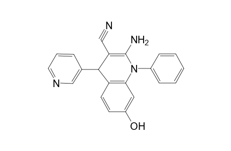 2-Amino-7-hydroxy-1-phenyl-4-(3-pyridinyl)-4H-quinoline-3-carbonitrile