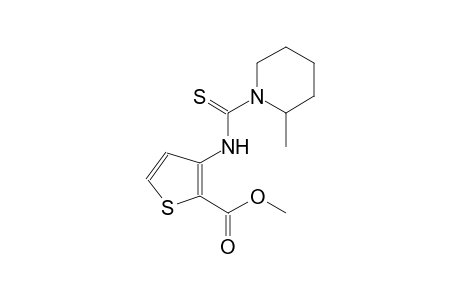 2-thiophenecarboxylic acid, 3-[[(2-methyl-1-piperidinyl)carbonothioyl]amino]-, methyl ester