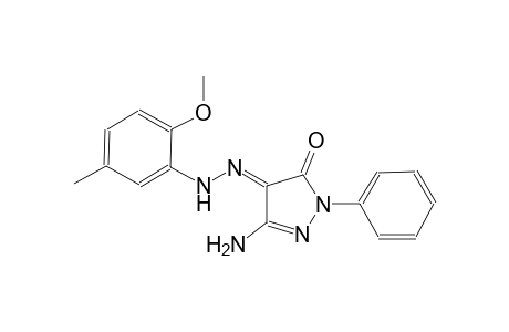 (4E)-3-amino-1-phenyl-1H-pyrazole-4,5-dione 4-[(2-methoxy-5-methylphenyl)hydrazone]