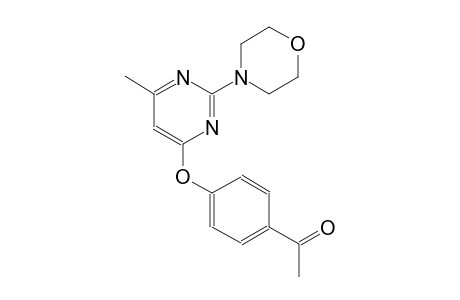 1-(4-{[6-methyl-2-(4-morpholinyl)-4-pyrimidinyl]oxy}phenyl)ethanone