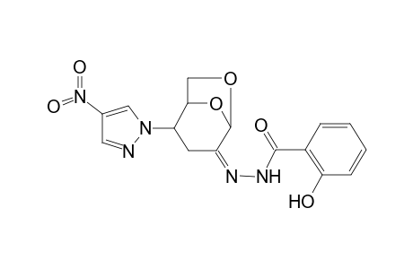 Benzhydrazide, 2-hydroxy-N2-[6,8-dioxa-2-(4-nitropyrazol-1-yl)bicyclo[3.2.1]octan-4-ylideno]-