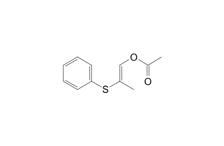 1-Propen-1-ol, 2-(phenylthio)-, acetate, (E)-